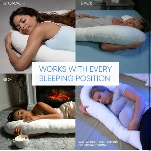 Contour Swan Body Pillow with pillowcase and mesh bag - Picture 4 of 6